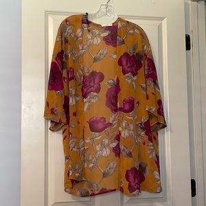 Le Lis, Floral Kimono, One Size